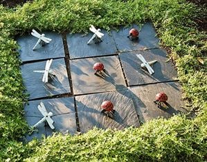 Tile Tic Tac Toe Board with Objects