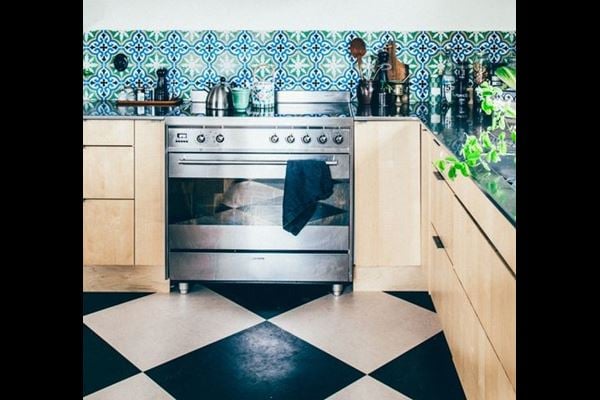 Colored Kitchen Tile