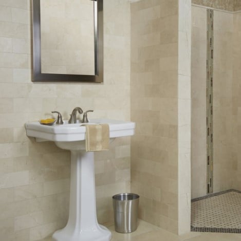 Crema Marfil Marble Bathroom Wall Tile from Arizona Tile