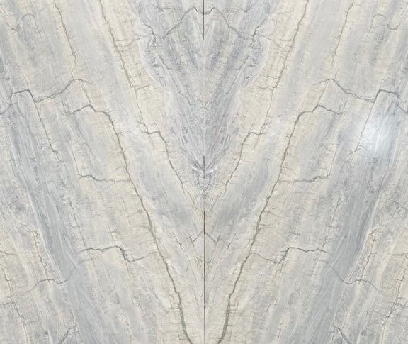 Bookmatched Leblon Satin Quartzite Slabs from Arizona Tile 