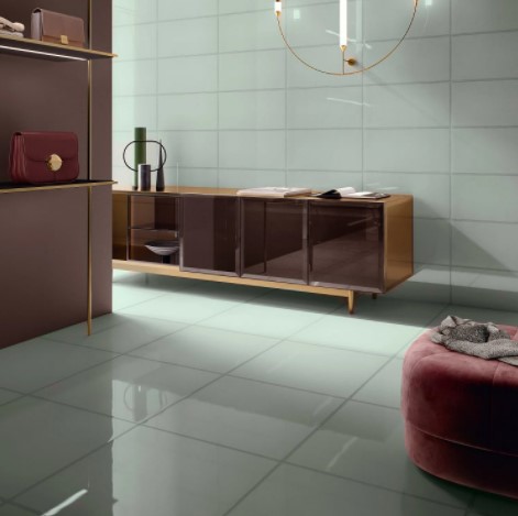 Vetri Acqua Glazed Porcelain 24 x 24 Floor and 8 x 24 Wall Tile from Arizona Tile