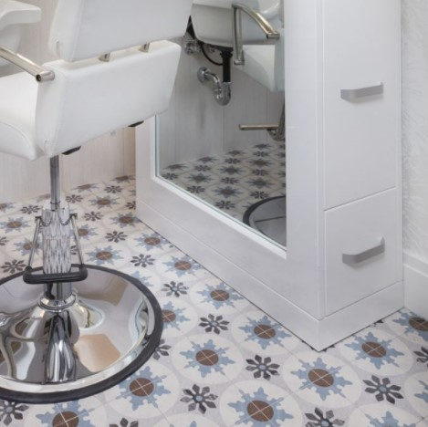 Cementine Posa 4 Patterned Porcelain Floor Tile from Arizona Tile