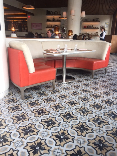 Image: Cementine Posa 2 Patterned Porcelain Restaurant Cafe Floor Tile from Arizona Tile